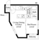 エルファーロ用賀2 203 間取り図