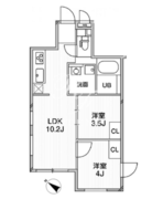 エクサム中目黒2 105 間取り図