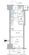 パークアクシス住吉ガーデンスクエア 610 間取り図