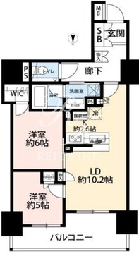 ザ・パークハウス市ヶ谷 609 間取り図