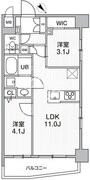 エスレジデンス目黒大岡山ブレサ 303 間取り図