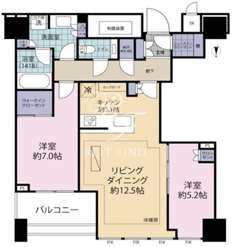 白金ザ・スカイ E-2420 間取り図