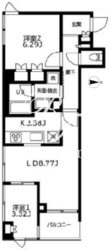 カーザビアンカ 1203 間取り図