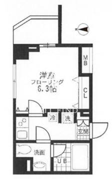 レジディア桜上水 301 間取り図