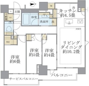 ブリリア早稲田鶴巻町 901 間取り図