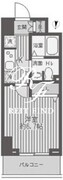 レジディア蒲田 1008 間取り図