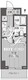 レジディア蒲田 1409 間取り図
