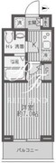 レジディア蒲田 1503 間取り図