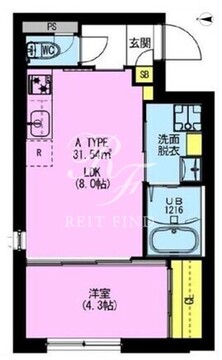 アドレアーバン大森町 101 間取り図
