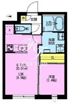 アドレアーバン大森町 302 間取り図