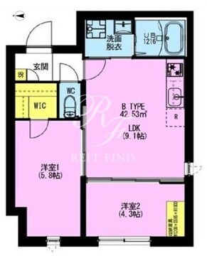 アドレアーバン大森町 102 間取り図