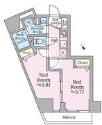 アイルグランデ押上ノース 501 間取り図
