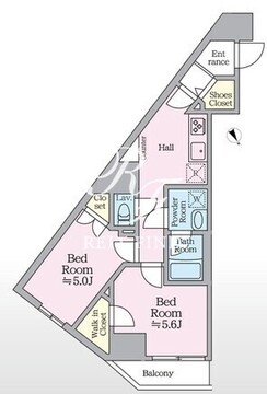 アイルグランデ押上ノース 606 間取り図
