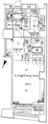 パークアクシス日本橋ステージ 815 間取り図