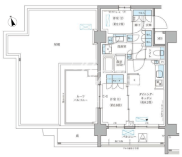 パークアクシス文京本郷 617 間取り図