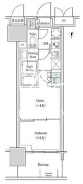 ブルックサイドレジデンス木場 630 間取り図