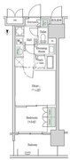 ブルックサイドレジデンス木場 631 間取り図