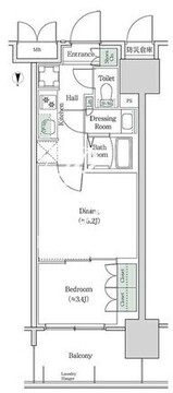 ブルックサイドレジデンス木場 631 間取り図