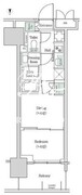 ブルックサイドレジデンス木場 634 間取り図