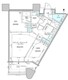 パークタワー勝どき S-3806 間取り図