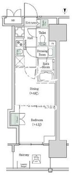 ブルックサイドレジデンス木場 644 間取り図