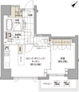 パークハビオ渋谷 512 間取り図