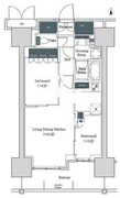 ブルックサイドレジデンス木場 703 間取り図