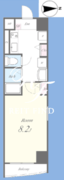 リュクス高輪台 801 間取り図
