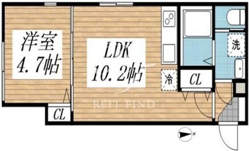 クリアル高田馬場3 101 間取り図