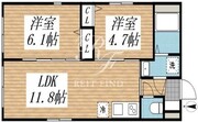 クリアル高田馬場3 102 間取り図
