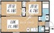 クリアル高田馬場3 202 間取り図