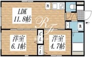 クリアル高田馬場3 301 間取り図