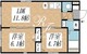 クリアル高田馬場3 301 間取り図