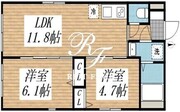 クリアル高田馬場3 501 間取り図