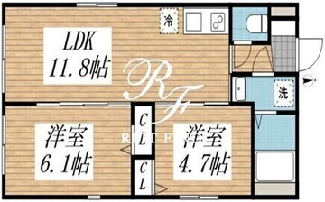 クリアル高田馬場3 501 間取り図
