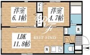 クリアル高田馬場3 402 間取り図