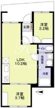 リザーブ北綾瀬 102 間取り図