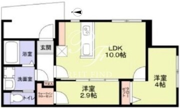 リザーブ北綾瀬 104 間取り図