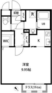 ZESTY幡ヶ谷 102 間取り図
