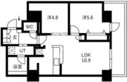 シティコート目黒 4-1209 間取り図