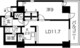 シティコート目黒 4-216 間取り図