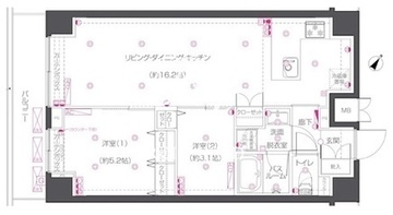 ズーム練馬高野台 307 間取り図