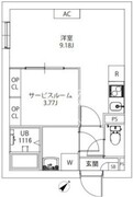 アクシアエムーシティ武蔵小山 106 間取り図
