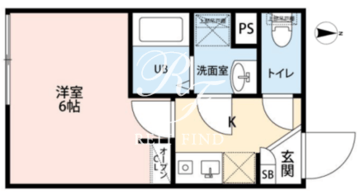 プライム大崎 202 間取り図
