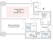 プラティーヌ西新宿 1002 間取り図