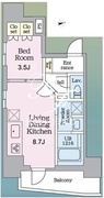 ティサージュ芝公園 302 間取り図