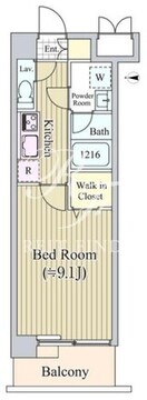 アリビオ西麻布 603 間取り図