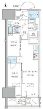 パークアクシス品川天王洲アイル 510 間取り図
