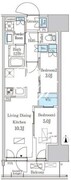 パークアクシス品川天王洲アイル 708 間取り図