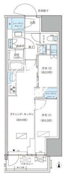 パークアクシス品川天王洲アイル 913 間取り図